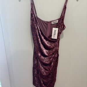 Boutique Velvet Drape Dress